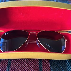 Kids Authentic RayBan Gold Aviator